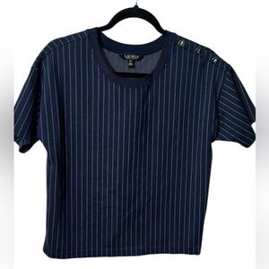 Ralph Lauren Navy Striped T-Shirt